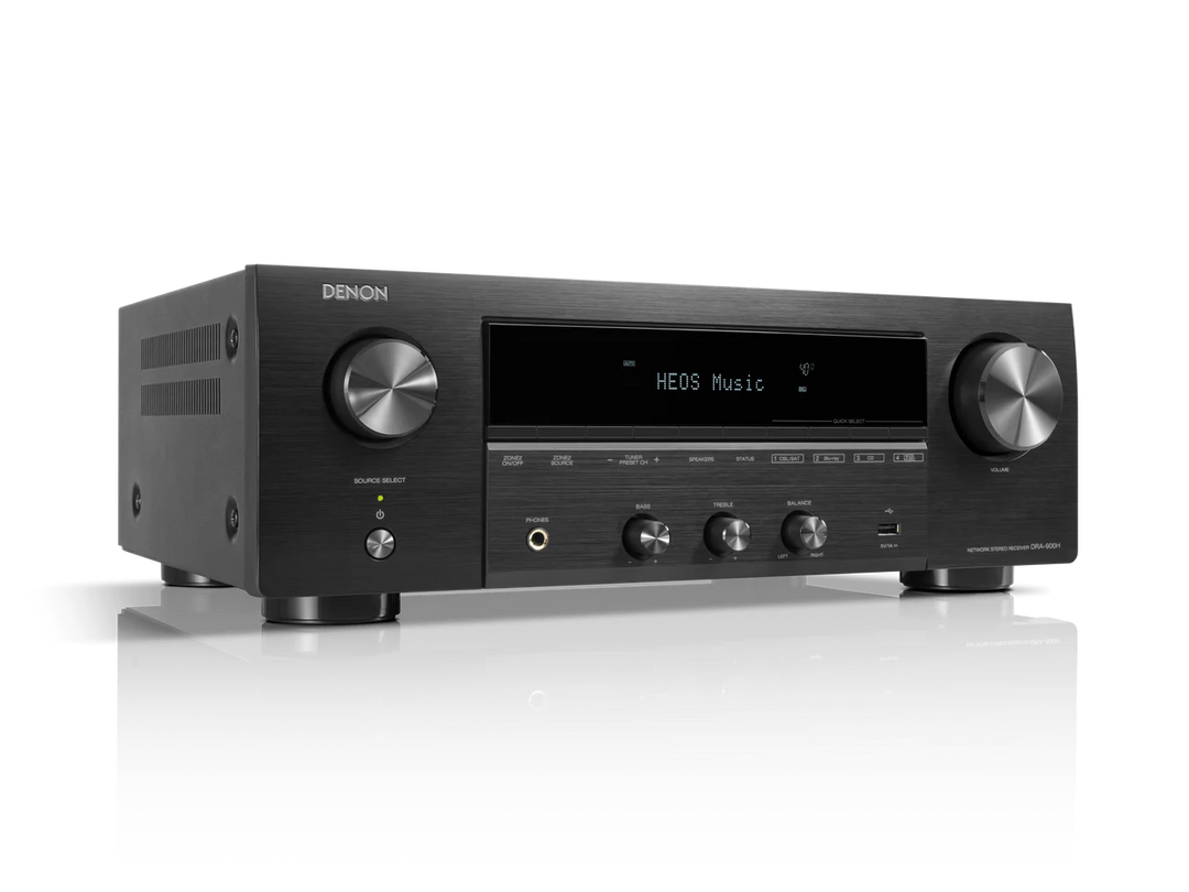 Denon DRA-900H 2.2 Channel 8K Network AV Receiver with HEOS, Wi-Fi & Bluetooth | 100W Per Channel