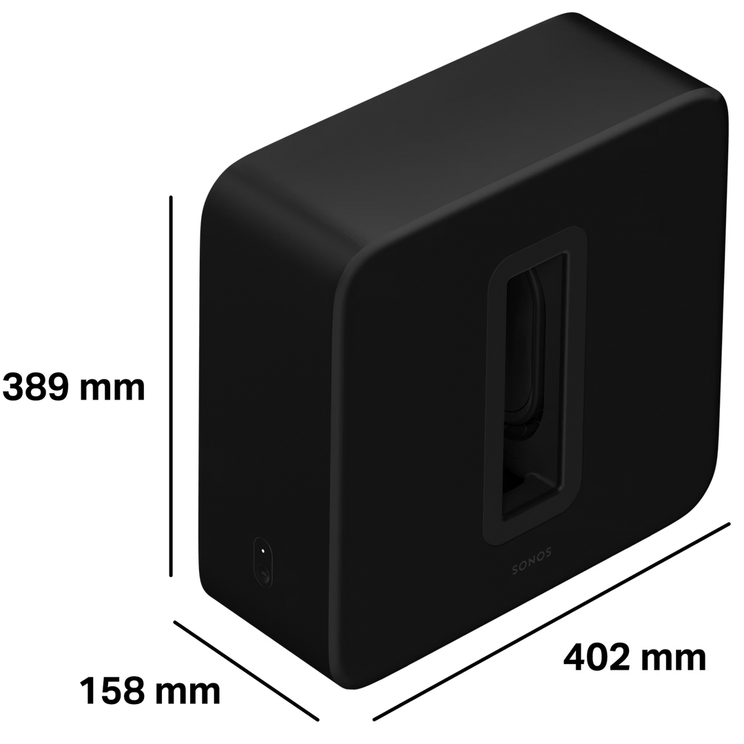 Sonos Sub 4 Premium Wireless Subwoofer with Deep Bass for Home Theater & Music Systems