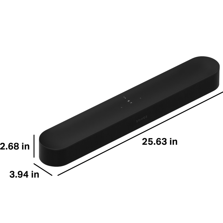Sonos Beam (Gen 2) Smart Soundbar with Dolby Atmos, Wi-Fi, HDMI eARC & Voice Control