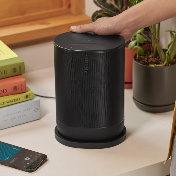 Sonos Move 2 Portable Wireless Speaker with Bluetooth, Wi-Fi, Stereo Sound & IP56 Durability