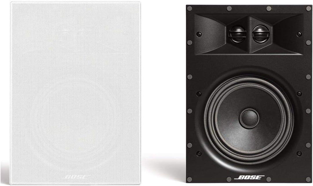 Bose Virtually Invisible 891 In-Wall Speakers – Premium Built-In Home Audio System (Black)