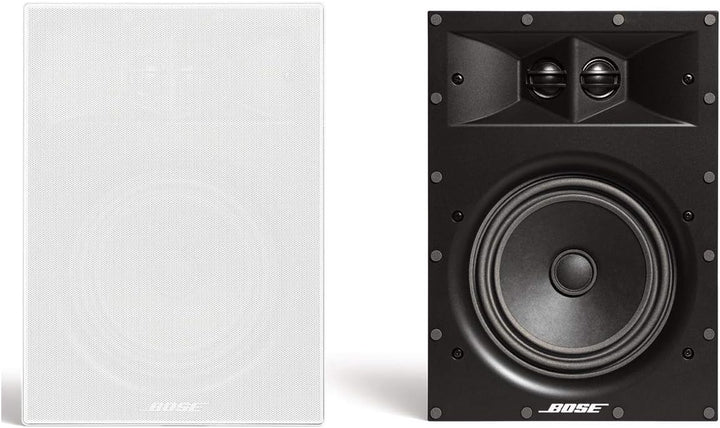 Bose Virtually Invisible 891 In-Wall Speakers – Premium Built-In Home Audio System (Black)