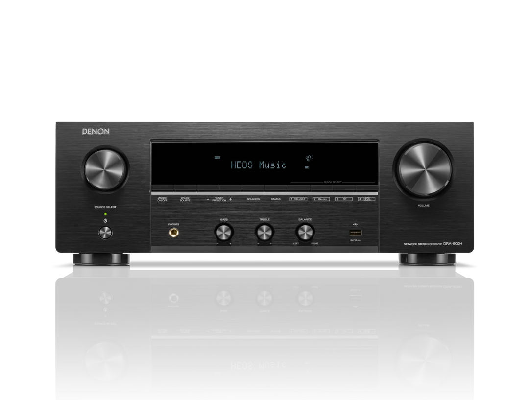 Denon DRA-900H 2.2 Channel 8K Network AV Receiver with HEOS, Wi-Fi & Bluetooth | 100W Per Channel