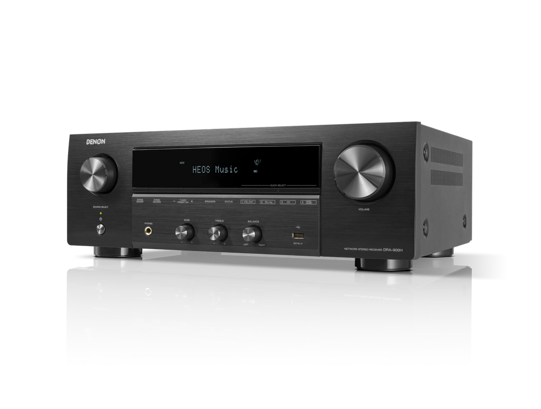 Denon DRA-900H 2.2 Channel 8K Network AV Receiver with HEOS, Wi-Fi & Bluetooth | 100W Per Channel