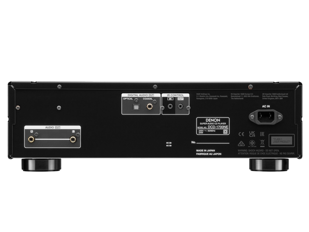 Denon DCD-1700NE SACD/CD Player | Premium Hi-Fi Disc Player