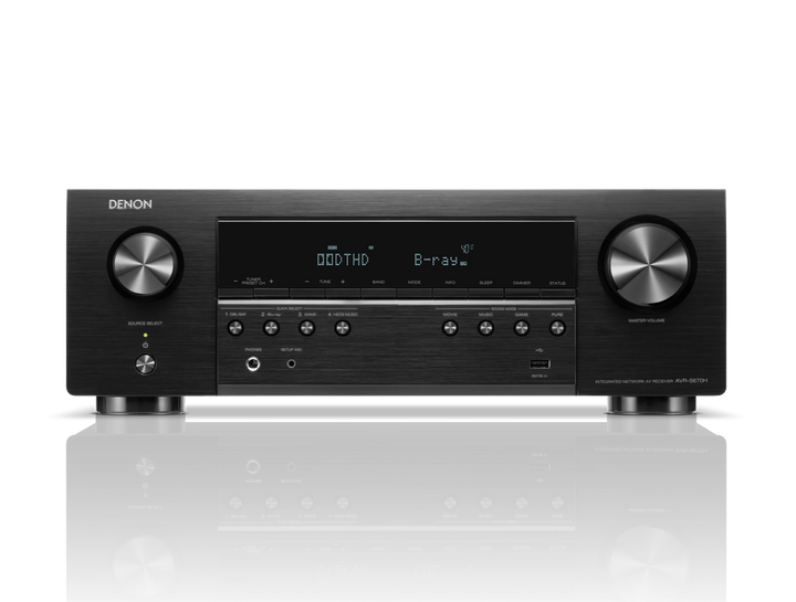 Denon AVR-S670H 5.2 Channel 8K AV Receiver | HEOS Built-In Home Theater Receiver