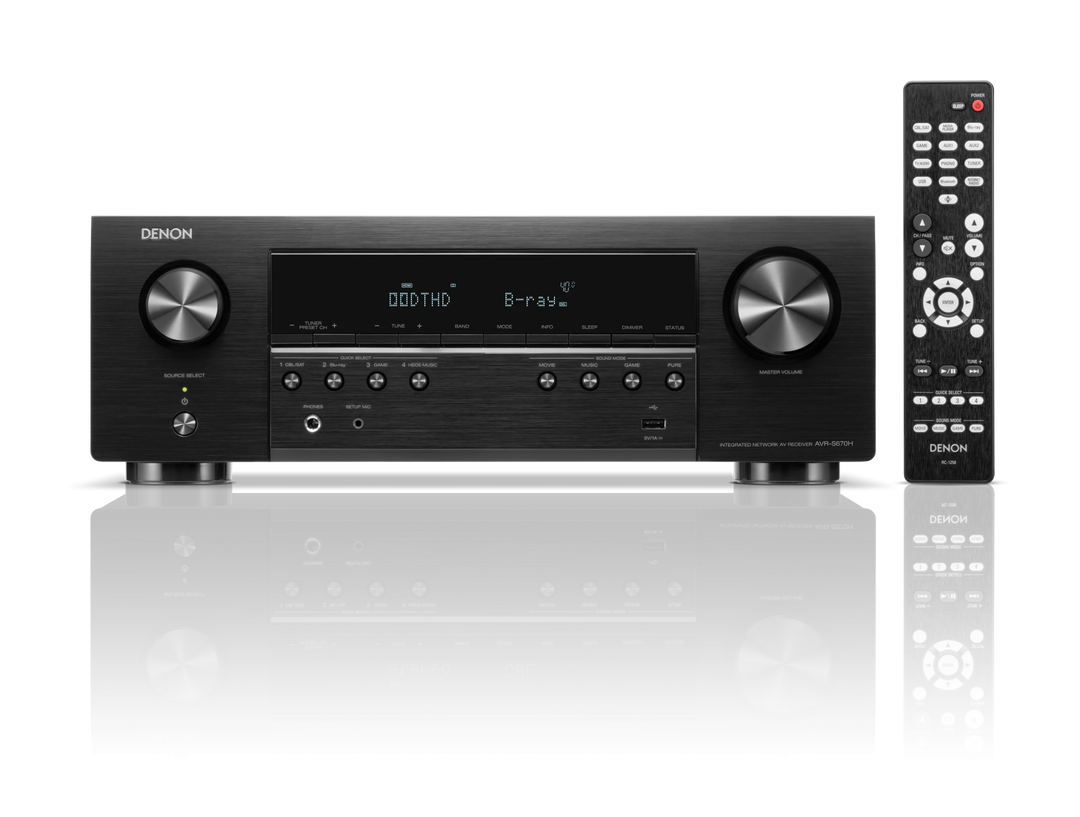 Denon AVR-S670H 5.2 Channel 8K AV Receiver | HEOS Built-In Home Theater Receiver