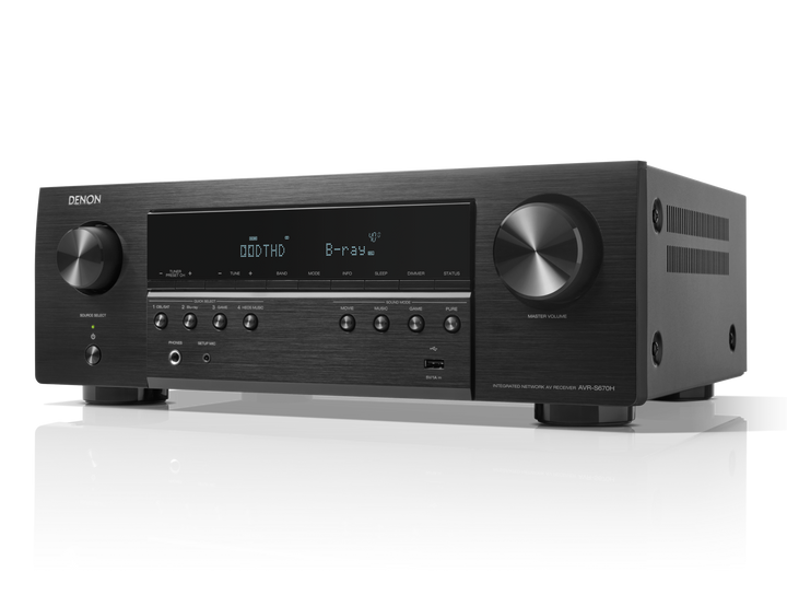 Denon AVR-S670H 5.2 Channel 8K AV Receiver | HEOS Built-In Home Theater Receiver