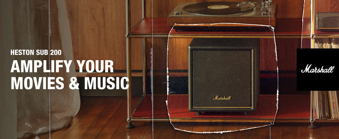 Marshall Heston Sub 200 Wireless Subwoofer | Deep Bass Home Theater Speaker