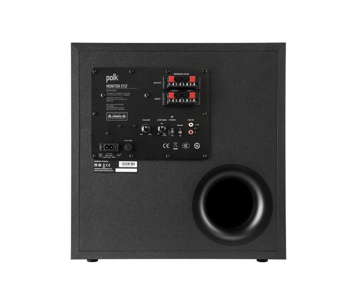 Polk Monitor XT12 Powered Subwoofer | 12-Inch High-Performance Home Theater Subwoofer