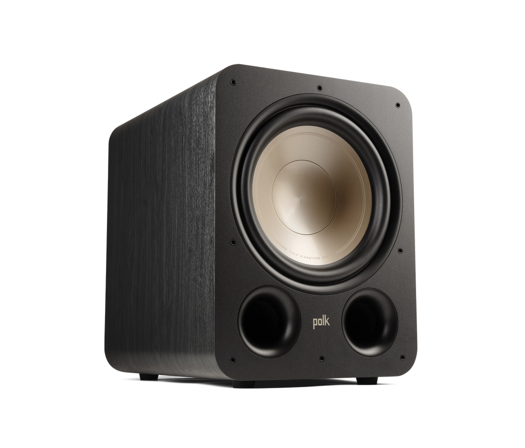 Polk Signature Elite ES12 12-Inch Powered Subwoofer | 300W Class-D Amplifier | Deep Bass Home Theater Speaker