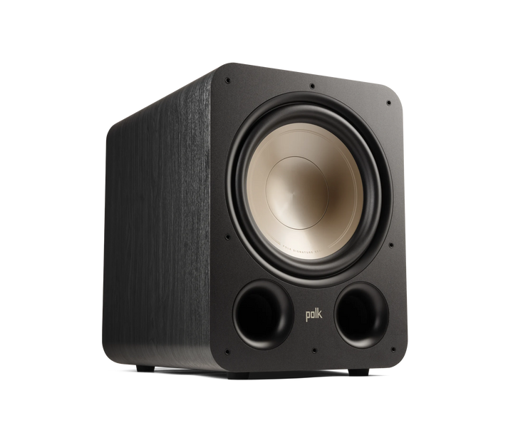Polk Signature Elite ES12 12-Inch Powered Subwoofer | 300W Class-D Amplifier | Deep Bass Home Theater Speaker