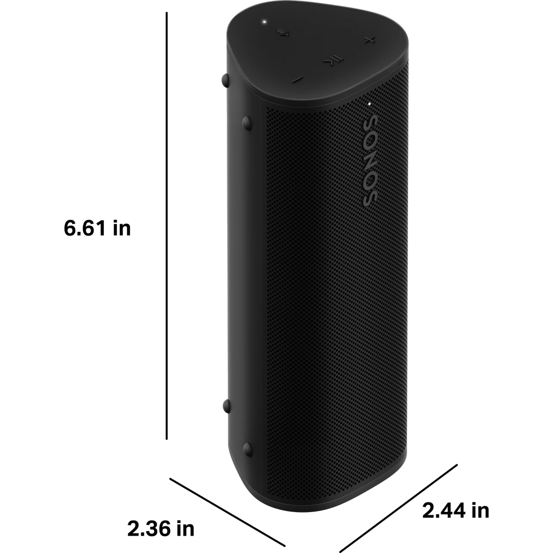 Sonos Roam 2 Portable Wireless Speaker with Bluetooth, Wi-Fi, IP67 Waterproof & Voice Control