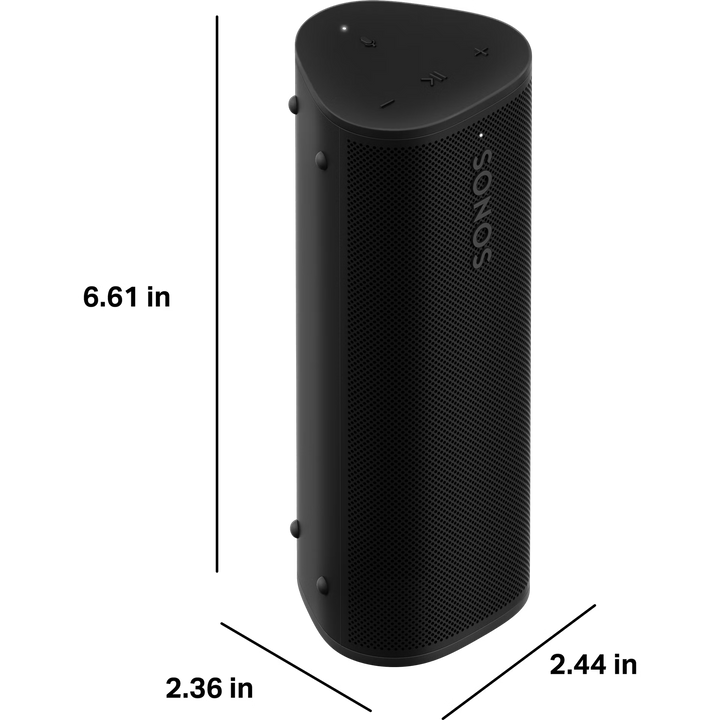 Sonos Roam 2 Portable Wireless Speaker with Bluetooth, Wi-Fi, IP67 Waterproof & Voice Control