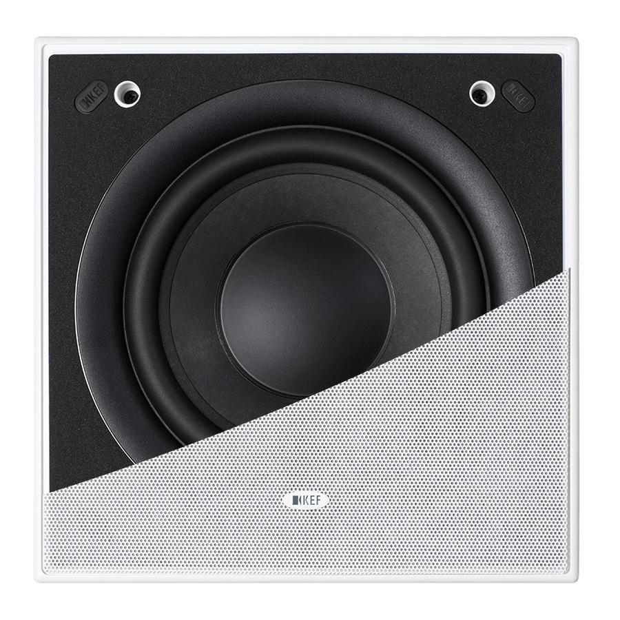 KEF Ci200QSb-THX In-Wall Subwoofer | THX Certified Architectural Subwoofer for Home Theater Systems