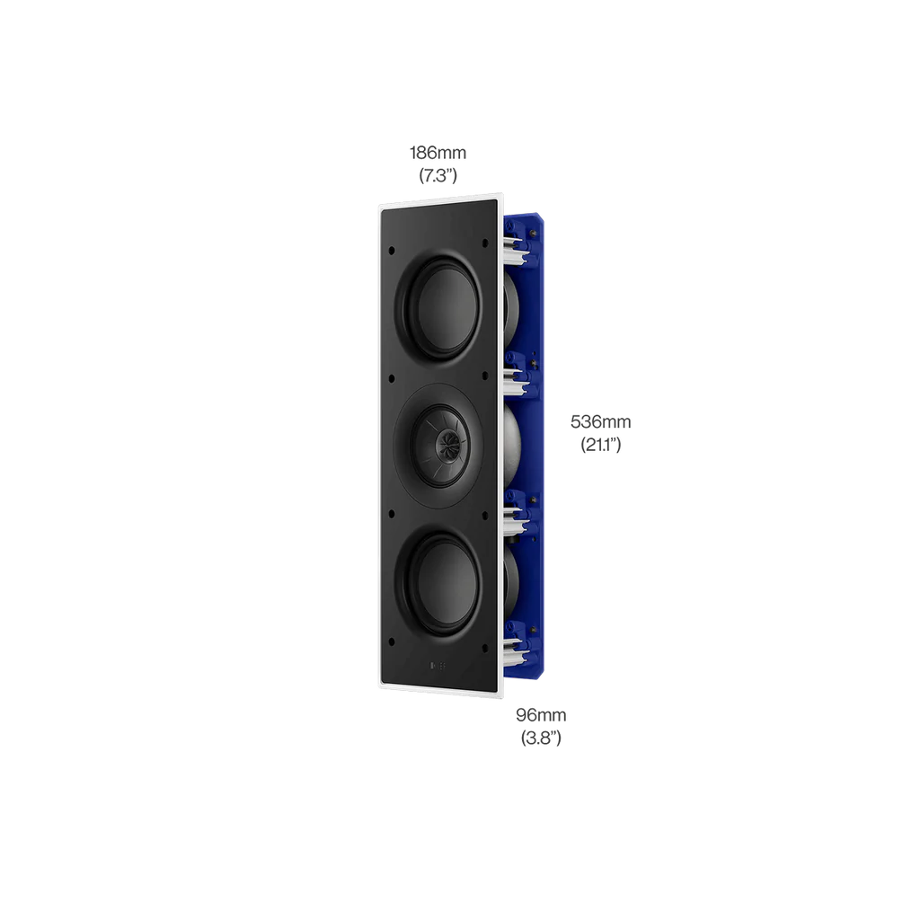 KEF Ci3120QLM-THX In-Wall Speaker | THX Certified Ultra Architectural Home Theater Loudspeaker