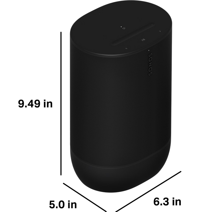 Sonos Move 2 Portable Wireless Speaker with Bluetooth, Wi-Fi, Stereo Sound & IP56 Durability