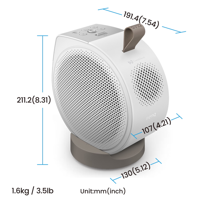 BenQ GV32 Portable Smart Projector | Full HD 1080p, Google TV, Built-in Speakers & Wireless Streaming