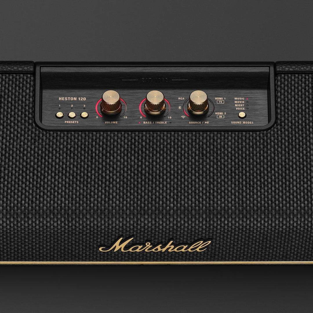 Marshall Heston 120 Dolby Atmos Soundbar | Premium Home Theater Audio System