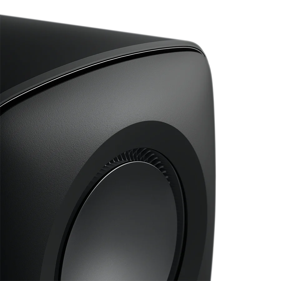 KEF KC62 Compact Subwoofer | 1000W Force-Cancelling Active Subwoofer with Uni-Core® Technology