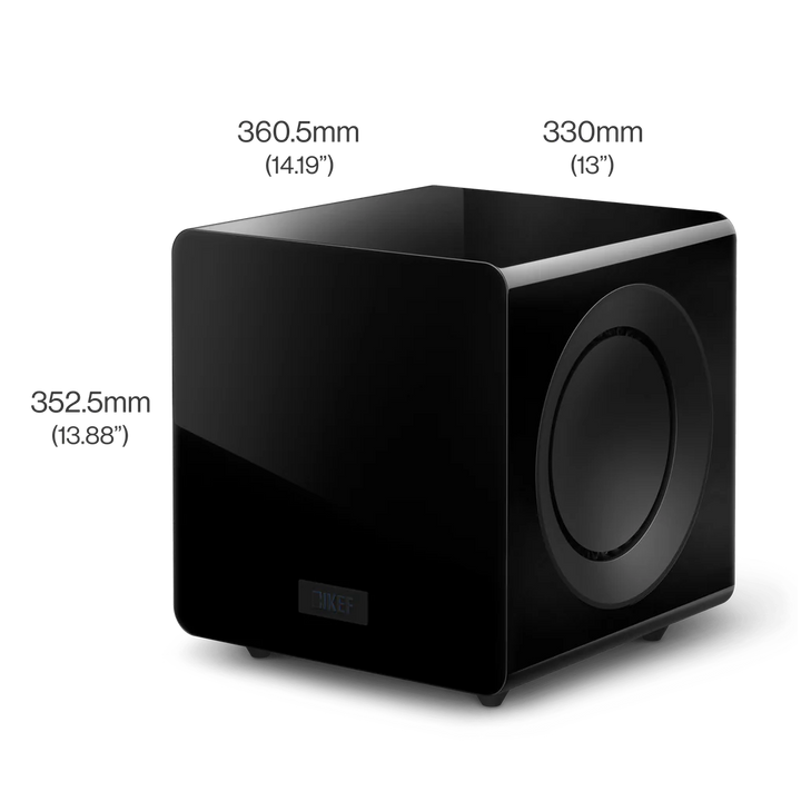 KEF KC92 Compact Force-Cancelling Subwoofer | Dual 9-Inch Active Subwoofer with Music Integrity Engine®