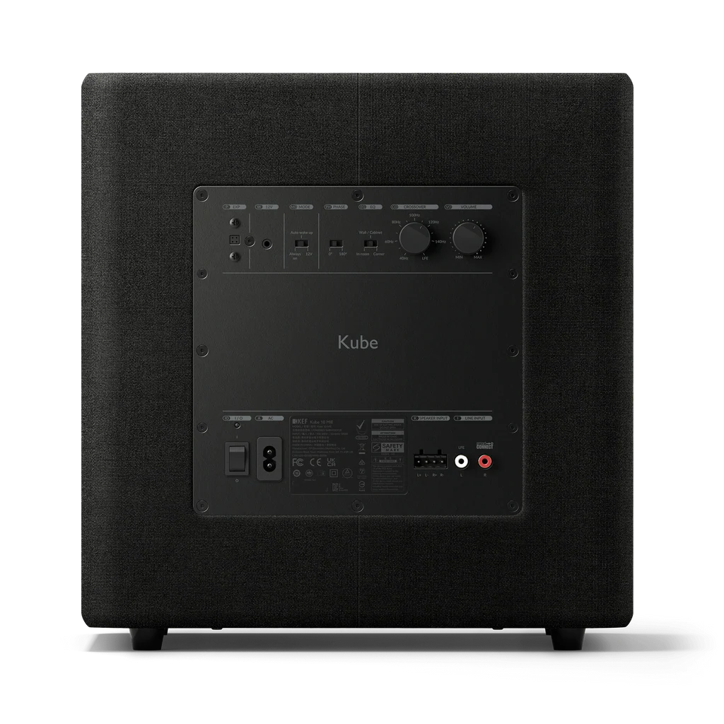 KEF Kube 10 MIE Active Subwoofer | 300W Powered 10-Inch Subwoofer with Music Integrity Engine®