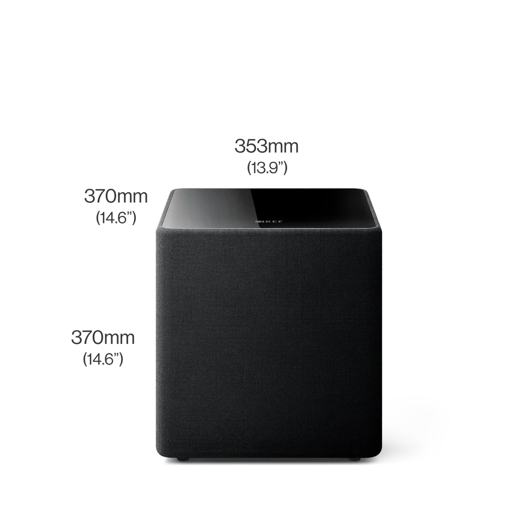 KEF Kube 10 MIE Active Subwoofer | 300W Powered 10-Inch Subwoofer with Music Integrity Engine®