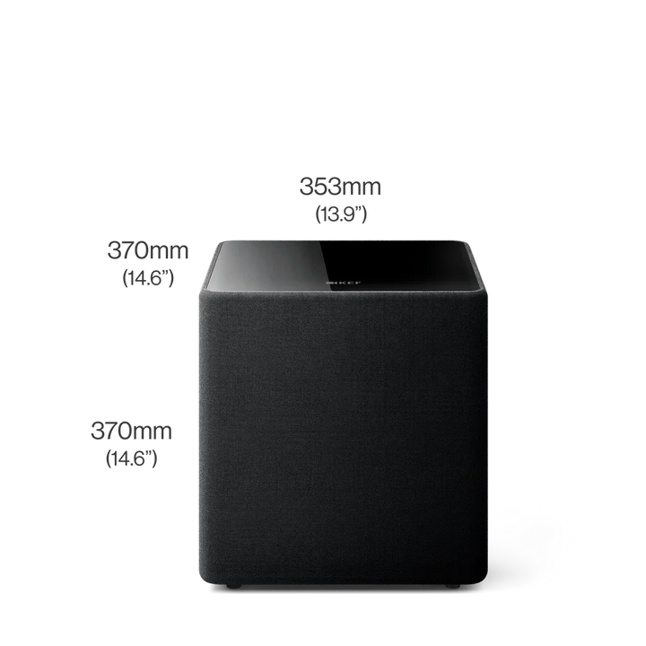 KEF Kube 10 MIE Active Subwoofer | 300W Powered 10-Inch Subwoofer with Music Integrity Engine®