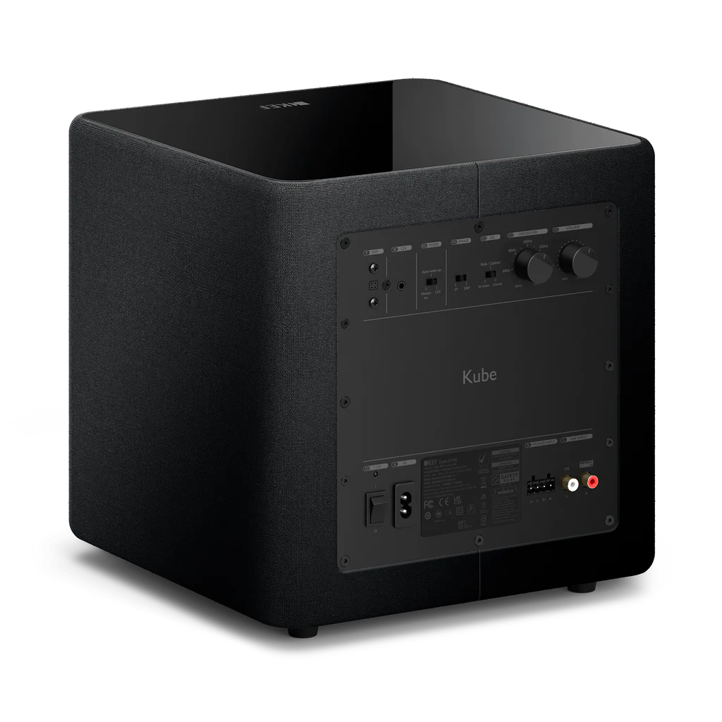 KEF Kube 8 MIE Active Subwoofer | Compact 300W Powered Subwoofer with Music Integrity Engine®