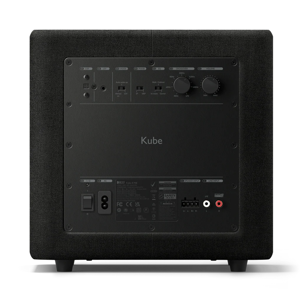 KEF Kube 8 MIE Active Subwoofer | Compact 300W Powered Subwoofer with Music Integrity Engine®