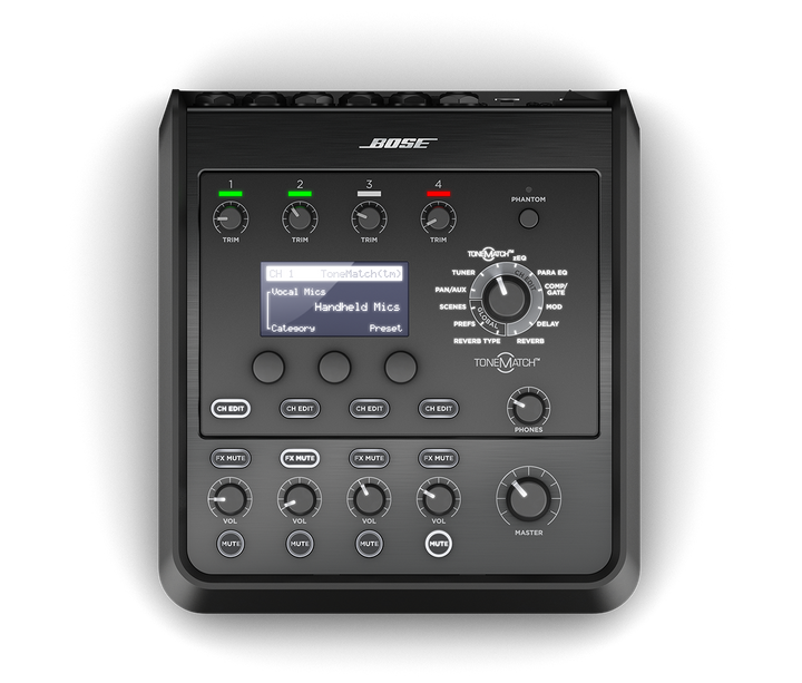 Bose T4S ToneMatch Mixer – 4-Channel Digital Audio Mixer with Advanced DSP & Effects