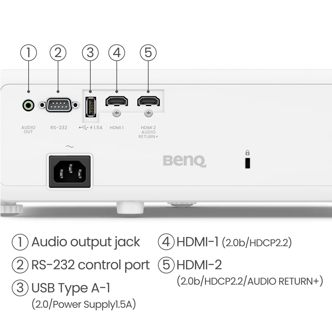 BenQ TK710 4K UHD Laser Projector | HDR10+ Gaming & Home Cinema Projector | 3200 ANSI Lumens | Low Input Lag