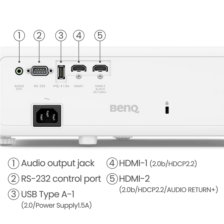BenQ TK710 4K UHD Laser Projector | HDR10+ Gaming & Home Cinema Projector | 3200 ANSI Lumens | Low Input Lag